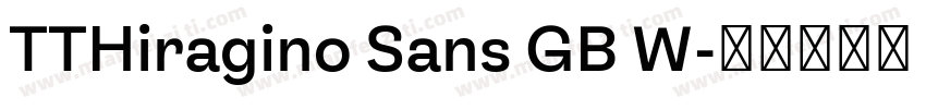 TTHiragino Sans GB W字体转换